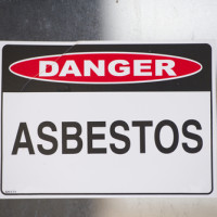 Danger asbestos sign Danger asbestos sign
