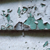 Peeled off paint Peeled off paint